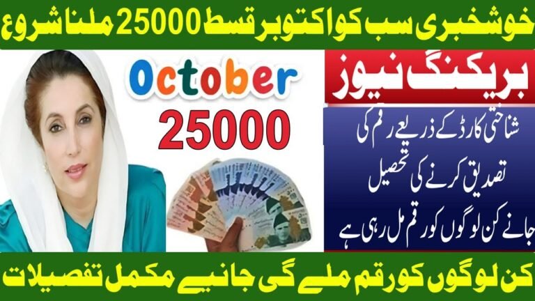Ehsaas Program 25000 CNIC Check 2025 – Eligibility, Payments & Latest Updates