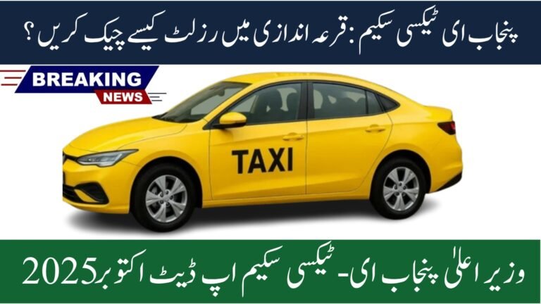 CM Punjab E-Taxi Scheme Registration Closed – Check Your Application Status