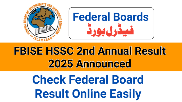 FBISE HSSC 2nd Annual Result