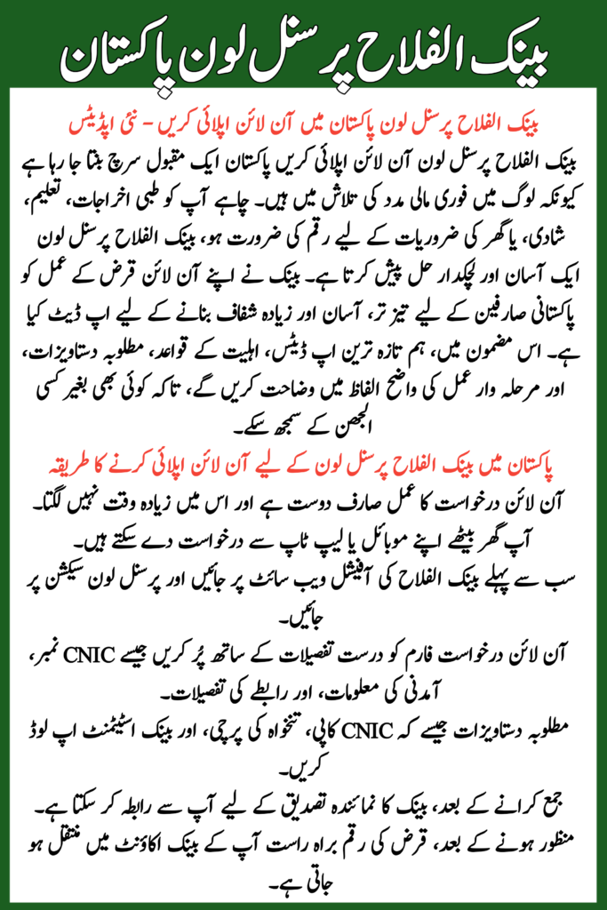 Bank Alfalah Personal Loan