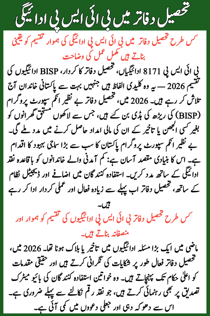 BISP Payment Distribution